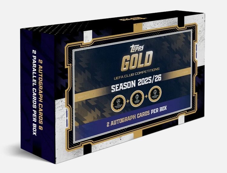 Topps Gold Uefa Club Competitions Season 2025/26 Trading Card Box